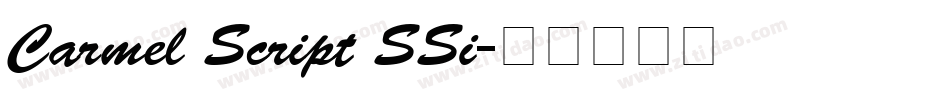 Carmel Script SSi字体转换